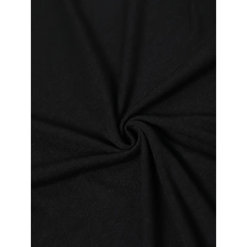 Europäische Größe Übergröße, Damen Freizeit Rundhals T-Shirt - Musterdruck, Kurzarm Normale Länge, Geeignet für Frühling, Sommer und Herbst