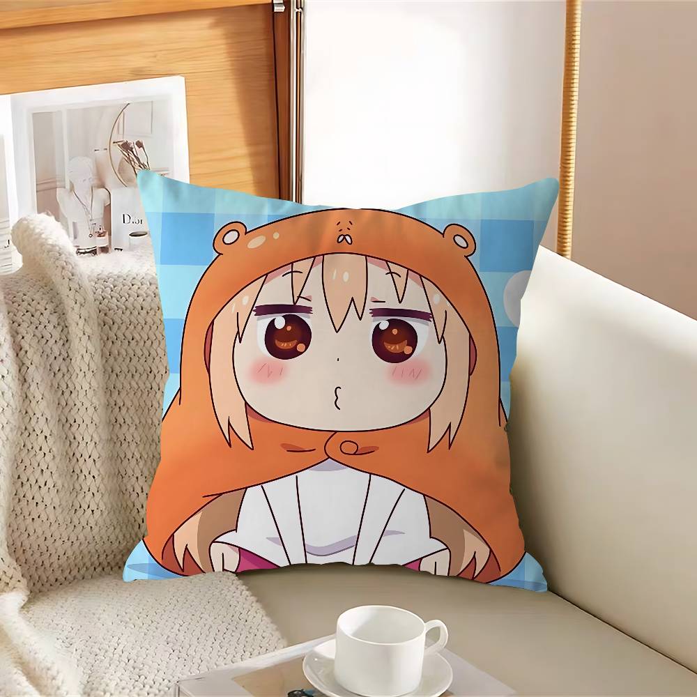 H-Himouto U-Umaru-chanS Poszewka na poduszkę Zdejmowana Zmywalna Poszewka na poduszkę – Miękka pościel na każdą porę roku