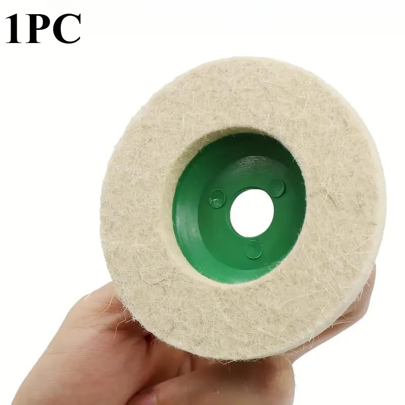 

5 шт. Полировальный круг 4 дюйма Войлочные полировальные диски Аксессуары для угловой шлифмашины для удаления ржавчины с металла, стекла, керамики, полировки автомобиля 1pc
