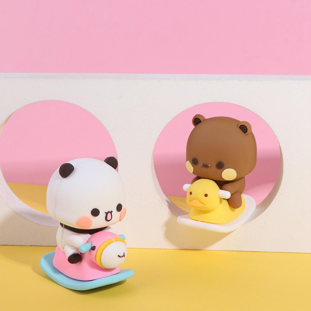 Anime Figure Bubu Dudu Panda Bear Figure Bear Panda Panda Bubu Dudu Figure Doll Collectible Cartoon Panda Bubu Bear Model Toy
