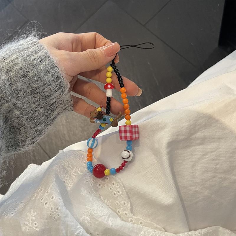 Korean Y2K Phone Lanyard Kawaii Heart Star Buttfly Style Phone Pendant Bear Sweet Cool Girl Phone Chain