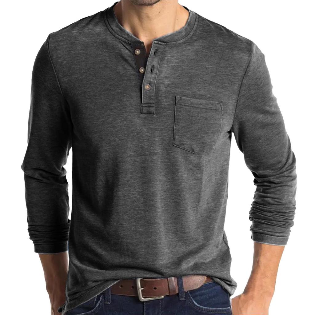 2023 Men's Long Sleeve Round Neck T-Shirt