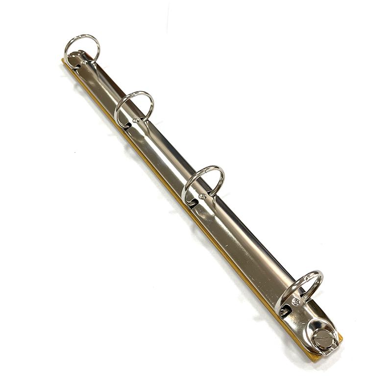 

A4 Metal Ring Binder Clips with Bamboo Back Panel Detachable Buckle Loose-leaf Binding Strip for Data Book Album Diary Notebook