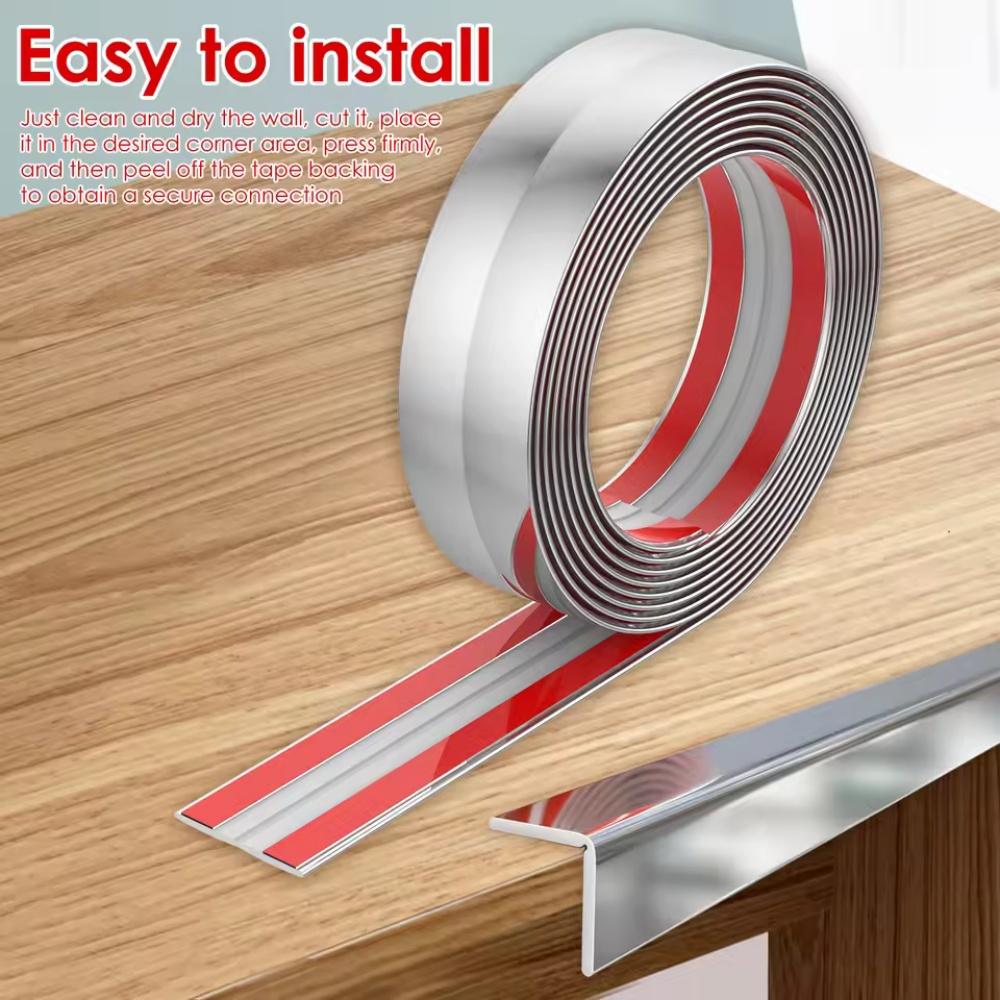 1pc 78.74X1.57inch Table Edge Guard Self Adhesive Furniture Corner Protector Strip Waterproof Anti-collision Strip