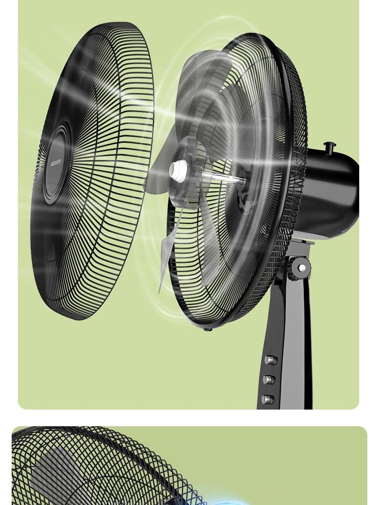 Remote Controlled Quiet Oscillating Floor Fan for Home or Office
