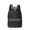Slim Color Block Canvas Backpack - Unisex, Large Capacity, Lightweight, Casual & Business Use