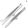 2Pcs Professional Stainless Steel Kitchen Tweezers - Cooking Clamps For Electroplating, Seafood, Grilling, Precision Cooking