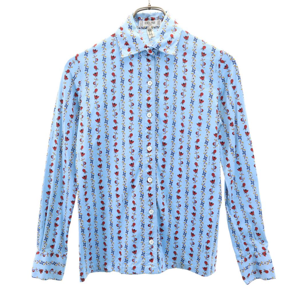 Celine 90er Jahre Schweizer Herstellung Altes JCC Marienkäfermuster Langarmshirt 36 Damen Gebraucht