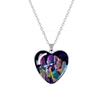 Anime K-pop Demon Heart Shape Pendant Necklace Cartoon Character Idol Jewelry Gifts