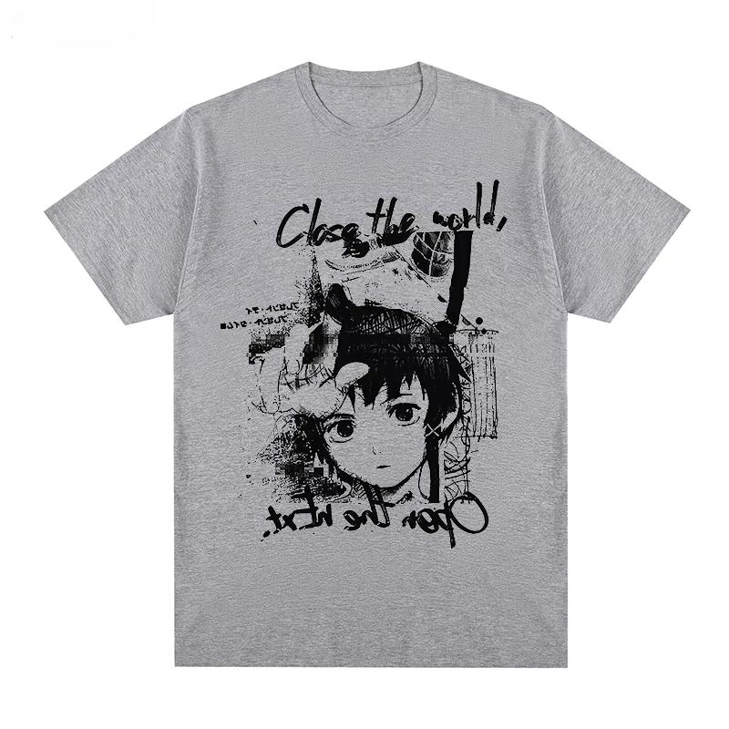 Serial Experiments Lain Close The World Aesthetic Manga Anime Iwakura T-shirt Cotton Men T Shirt New TEE TSHIRT Womens Tops