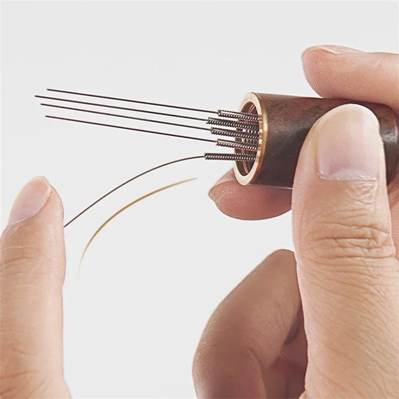 5/6/8 Needles Coffee Tamper Needles Espresso Powder Stirrer Distributor Leveler WDT Tools Stainless Steel Cafe Stirring Barista