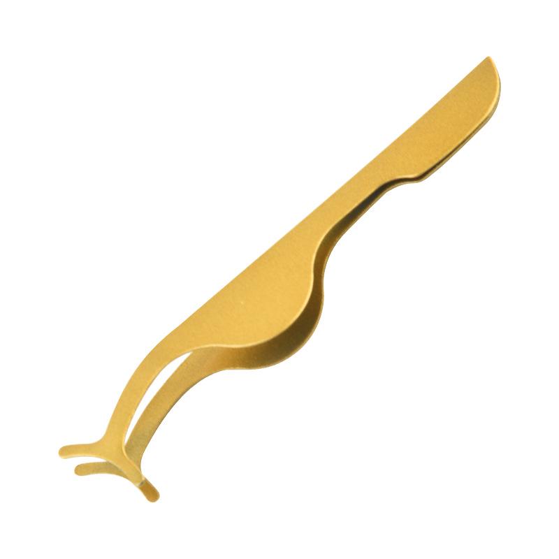 Aplikator i zalotka do sztucznych rzęs ze stali nierdzewnej