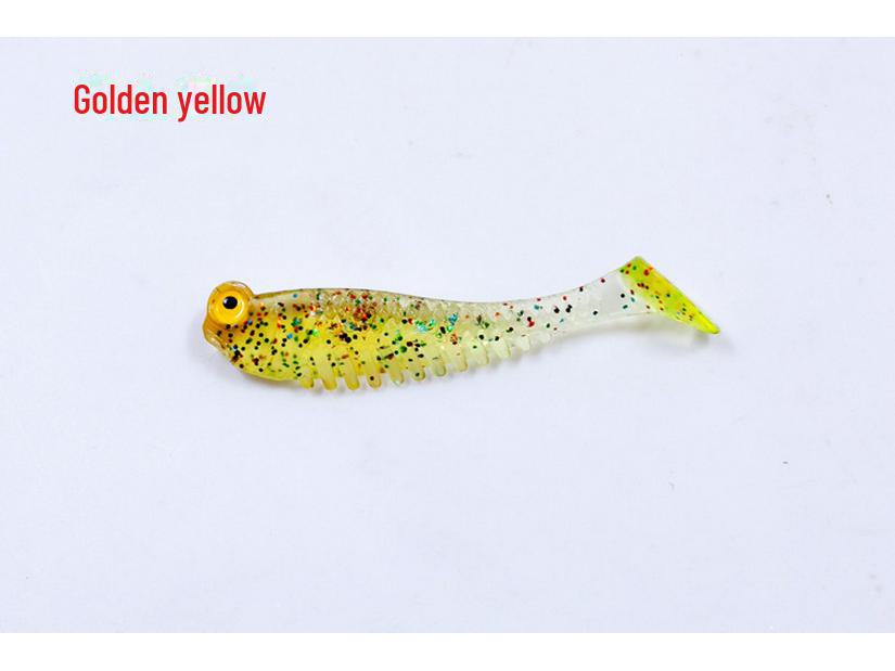 

Мини-мягкая светящаяся приманка с Т-образным хвостом: Бионическая имитация маленькой рыбки для рыбалки 5cm/1.3g Small Soft Fish