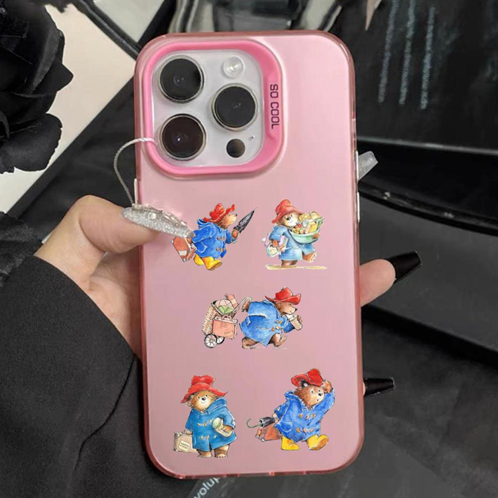 Cute P-Paddington Bear Phone Case For iPhone 16,15,14,13,12,11,Pro,Max,Plus,Mini,XS Anti Fall Pink Matte Hard Bumper