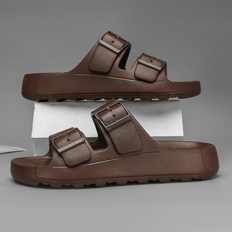 Fashion Casual Slippers for Men 2025 New Design Summer Shoes Soft Thick Bottom Beach Shoes Mens Classic EVA Sandals Open-toe Slip On