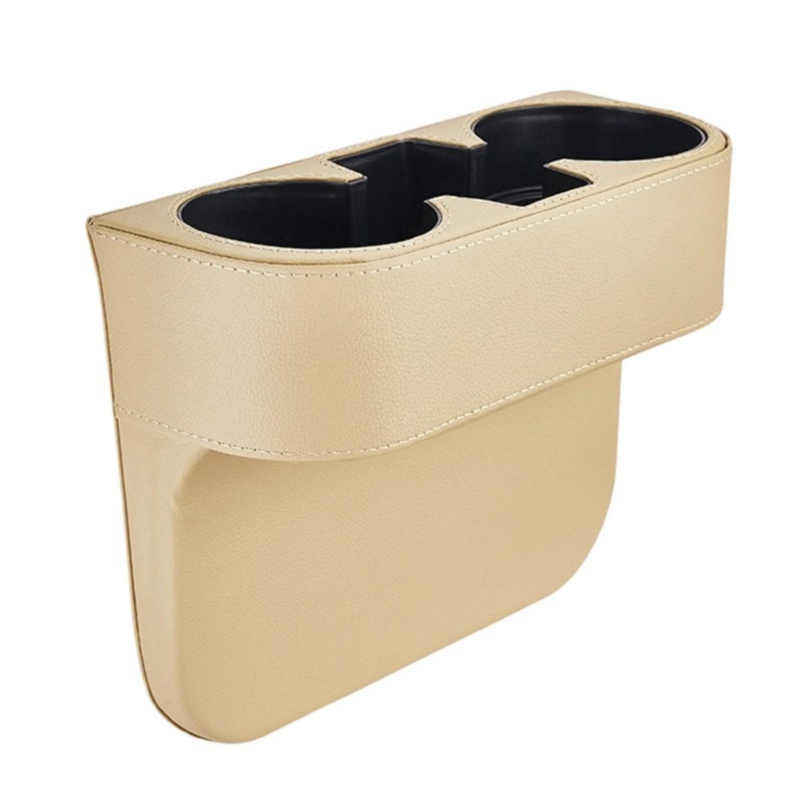 

Leather Vehicle Seat Side Storage highlighting Beverage Stand Perfect For Keeping Items Secure And Preventing Loss