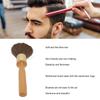 Ergonomic Handle Broken Hair Brush Beech Wood Barber Neck Duster Wooden Neck Duster  Barber Use
