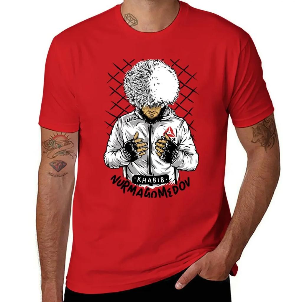 Khabib The  Nurmagomedov TShirt Graphic T Shirt Vintage Cute Tops T Shirt for Men 2025 New Model