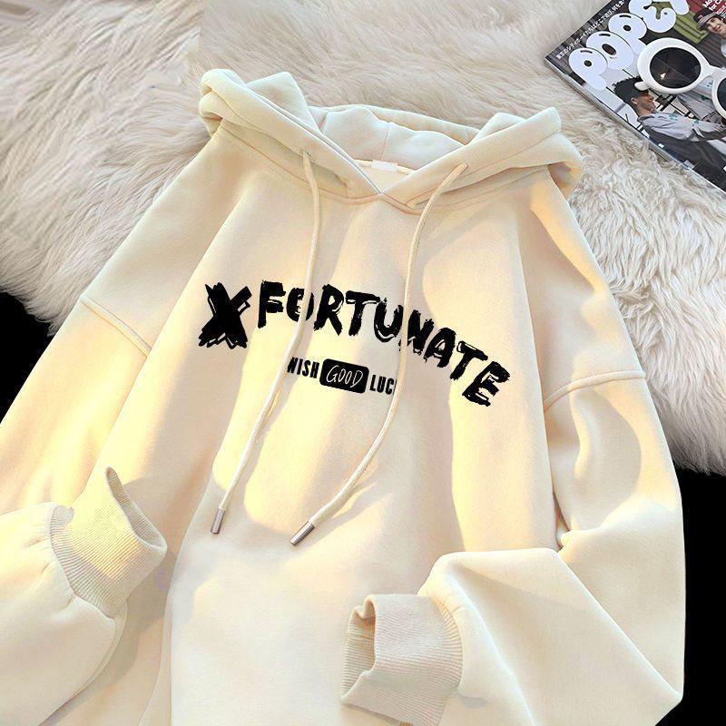 

Мужская Тяжелая Толстовка с Капюшоном в Ретро Стиле Гонконга на Флисовой Подкладке - Модная Верхняя Одежда на Осень/Зиму 5XL (180-200 lbs)