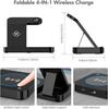 4-in-1 Wireless Charger - Compatible iPhone 14/13/12/11 - 15W Fast Charging - Foldable - Qi Certified