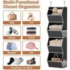 4 Tier Closet Storage Shelf Anti-Sagging Storage Bin Durable Clothes Storage Organizer  Bedroom