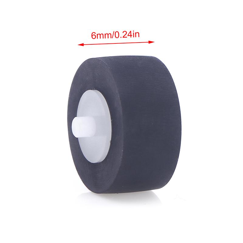 - 1Pc 13x6x2mm With Axial Rubber Pinch Roller Belt Wheel For Cassette Movement Tape Recorder Radio Audio Accessories -
