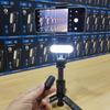 A6 Phone Stabilizer: Single-Axis Gimbal with Fill Light & Bluetooth Selfie Stick for Travel Vlogging