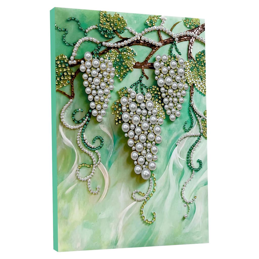 DIY Pearl Gem Paintings Picture Arts Craft With Frame 30x40cm for Adults Beginners Home Wall Decor