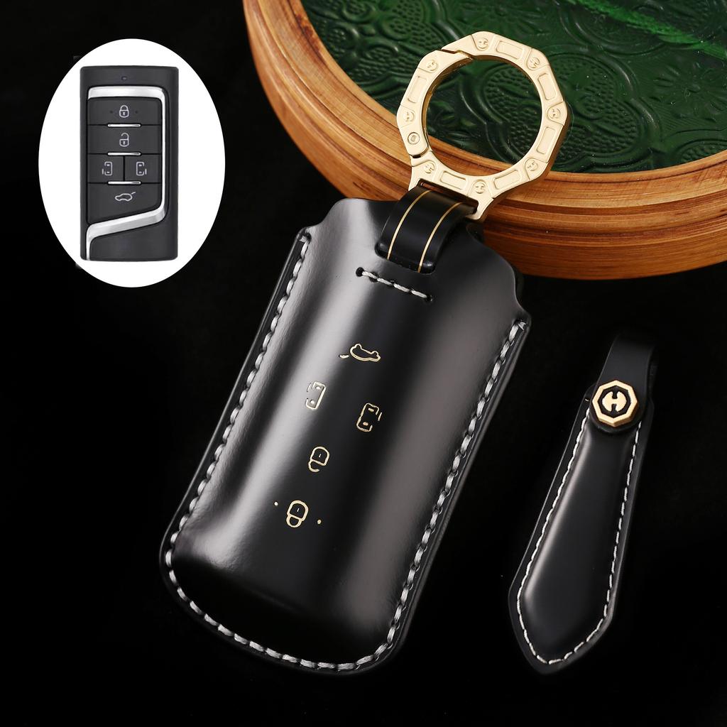Leather car key bag is suitable for GAC Trumpchi M8 new GS8 commercial vehicle special protective cover