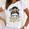 MOMO Printed Women's Short-Sleeved T-shirt round Neck Graphic Top Aesthetic Clothing Summer polyester fabricfor Women Model