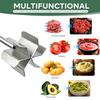 Meat Chopper Tool, Stainless Steel Ground Beef Crusher with 6 Blades, Hamburger Masher for Turkey Chicken, Potato Masher & Food Processor