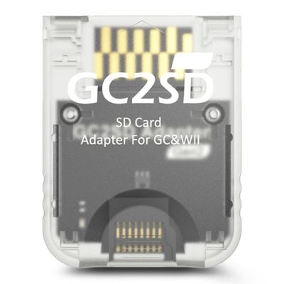 Transparenter TF-Kartenleser für GC2SD Gen2 TF-Kartenadapter Spielspeicherkartenadapter Verbessert das Spielerlebnis