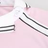 Shop   Women Golf Wear Diagonal Button Long Sleeve Tee Lb Wsh 215 Black