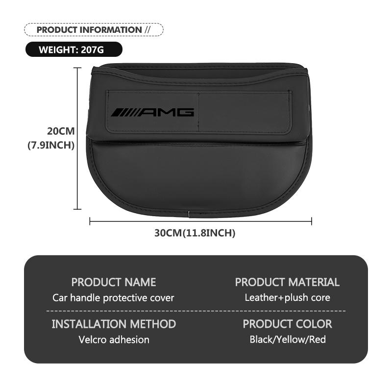 AAVF1 Car Logo Seat Gaps Filler Organizer Leather Gap Storage Bag Interior Accessories For AMG Mercedes Benz CITAN VITO SPRINTER CLS