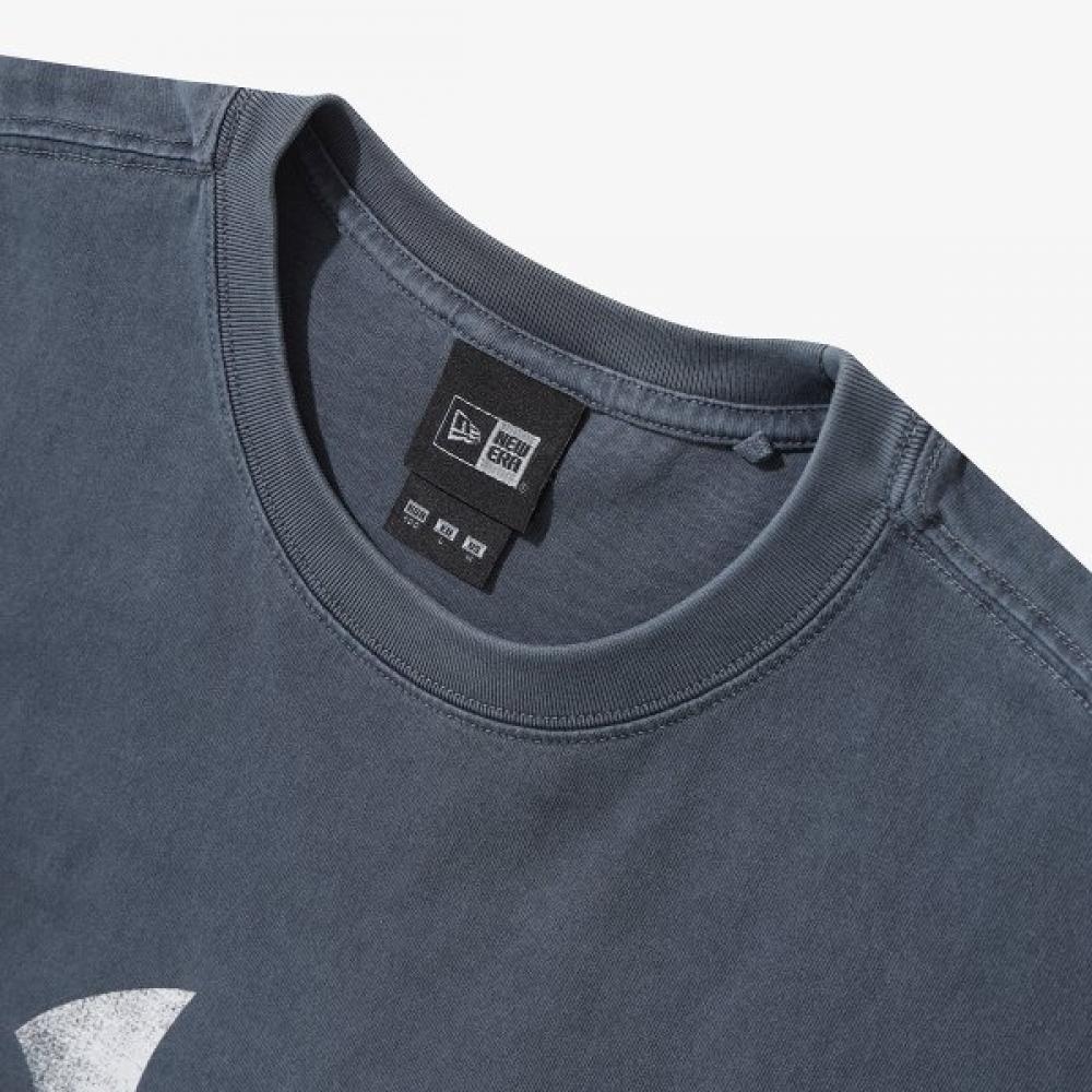 New Era Mlb New York Yankees Duże Logo Pigment T-shirt Drużynowy Granatowy 15147555