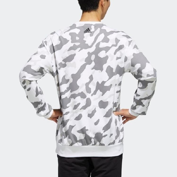 Adidas U2 Gfx Cs Long Casual Sport Pullover Sweatshirt Men Tops White FJ0169