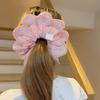Creative Hair Accessory Hair Tie with Imitation Pearls Detail and Pleated Design Ponytail Holder Hair Decorations