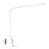Lepro LED Desk Lamp Clamp Light Eye-Caring Clip Light USB Powered (White)