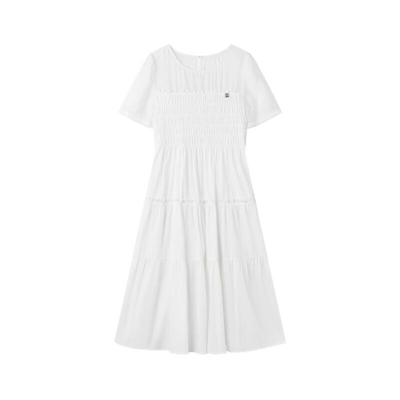 Women's Elegant Round Neck Midi Dress