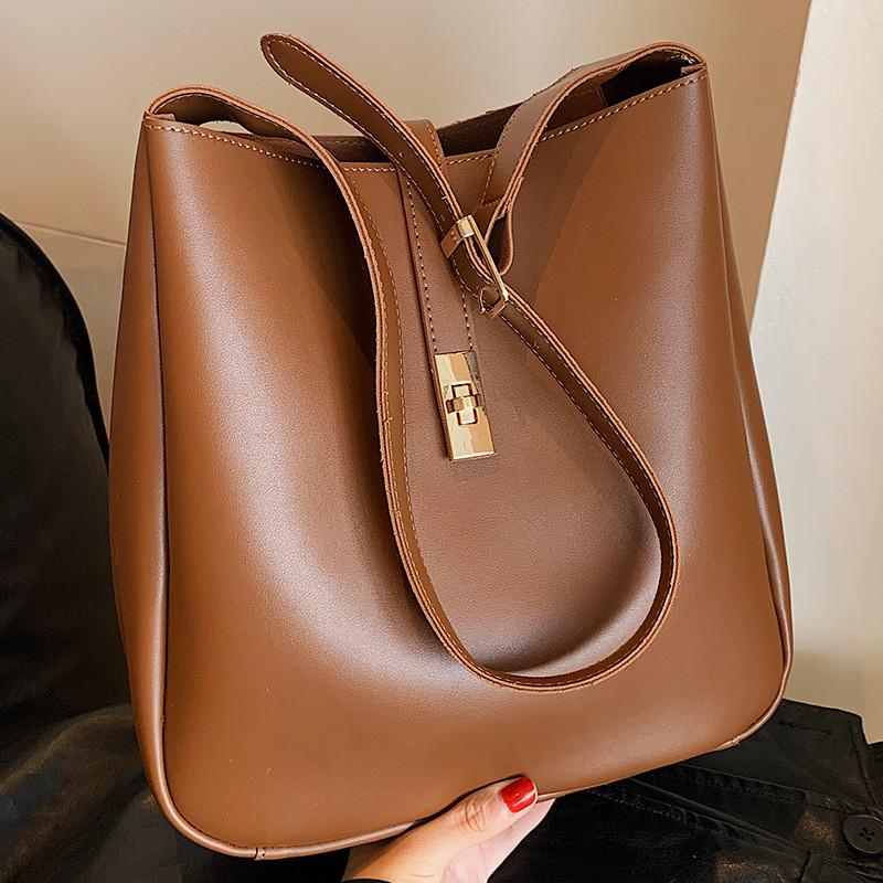 IELGY Female Large-Capacity Fashion Simple All-Match One-Shoulder Mes