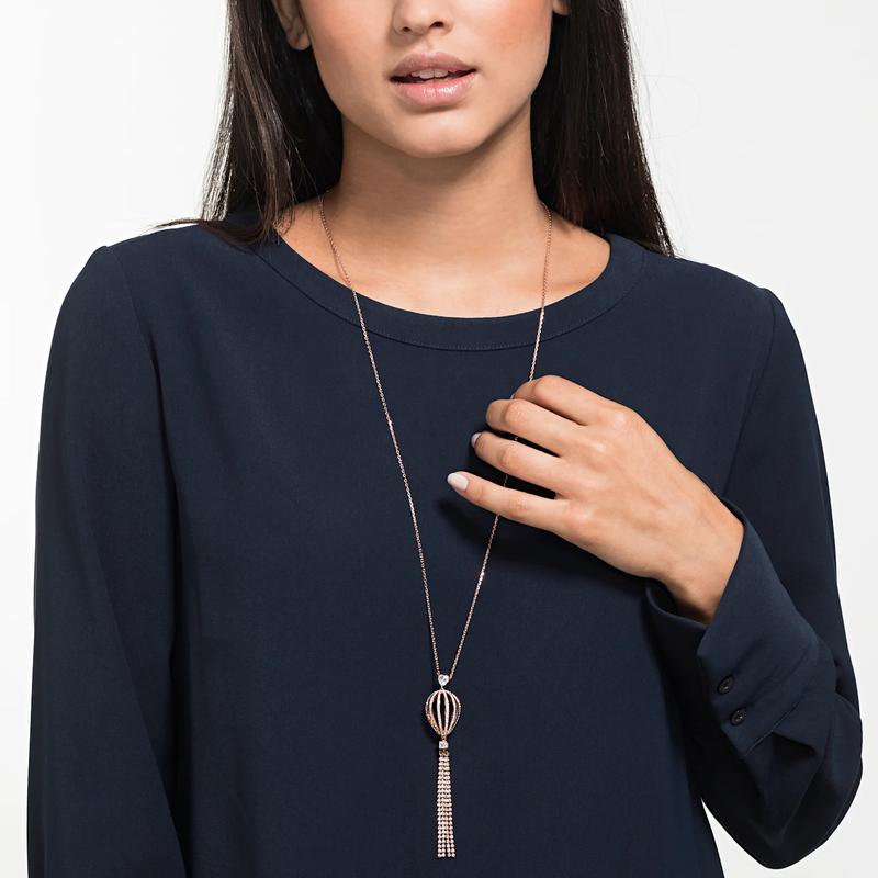Swarovski Hot air balloon long chain necklace women's white 5499529