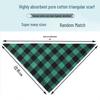 Plaid Cotton Triangle Dog Bandana Scarf