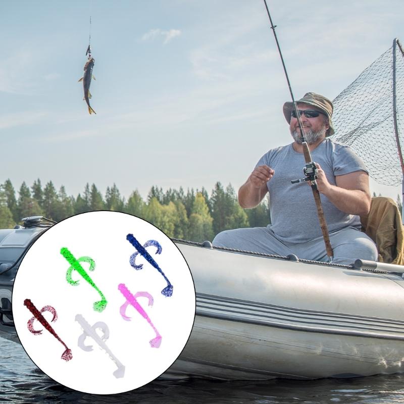 25Pcs 70mm 2.2g Fishing Lures Slow Sinking Lures Fishing Simulation Loach Lures Baits Soft Swimming Lures Fishing Baits