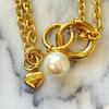 Used Beautiful item MOSCHINO Moschino Vintage Necklace Pearl Ring