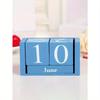 1pc Wooden Perpetual Calendar - Elegant Wooden Block Calendar With Daily Date Display, Suitable For Office, Study, Shop, Bar