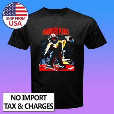 Forbidden Planet Retro Film Herren Schwarz Größe S-5XL