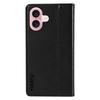 YIKATU YK-006 For iPhone 16 Wallet Case Scratch-Proof Leather Phone Cover