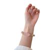Zhang Junning's same style natural pink crystal bracelet for women, hibiscus stone, horse pink crystal Pixiu bracelet, peach blossom bracelet