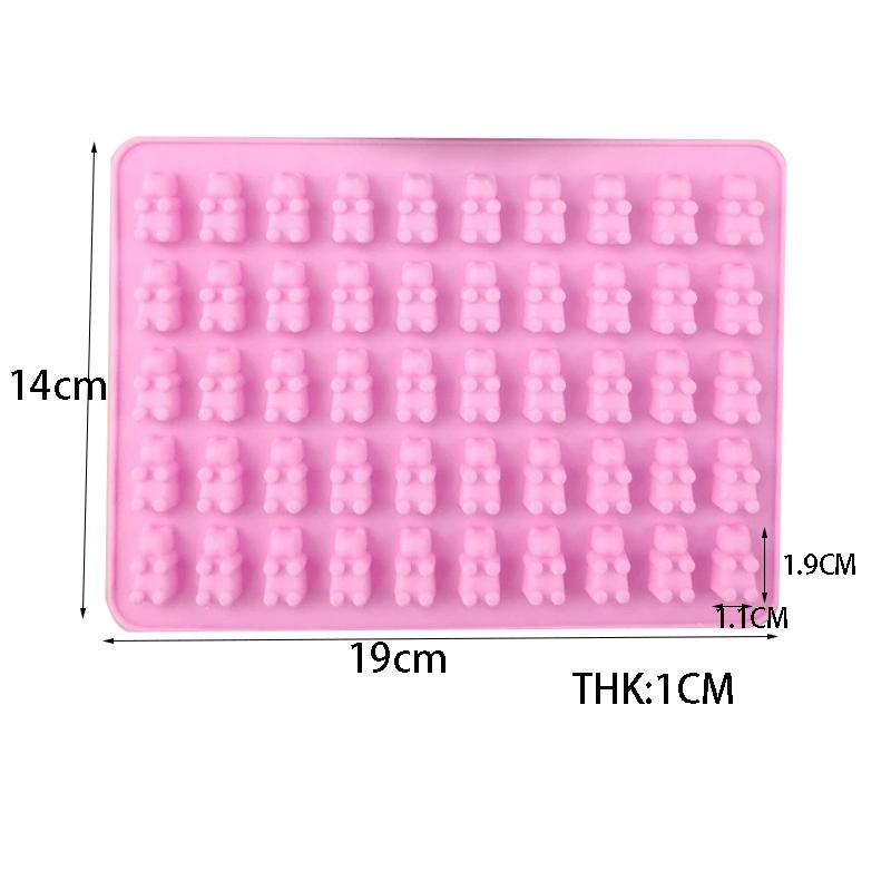 1pcs Fruits  Dinosaurs  Gummy Bears Shapes Candy Mini Silicone Mould  Soft Jelly Moulds  Candy Baking Moulds Non-Stick Food Mou