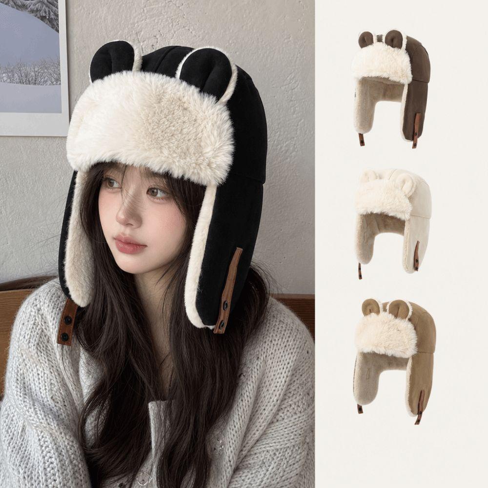 Thickened Earflap Hat Cute Ears Ear Protection Cap High Quality Warm Hat Winter